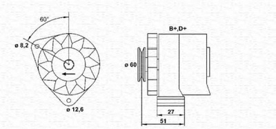 MAGNETI MARELLI 943356544010 -  Генератор